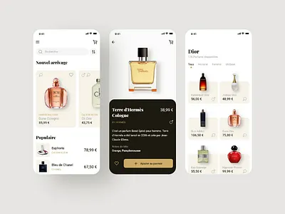 Perfume shop app ui concept adobe xd app app design daily inspiration design design inspiration dribbble dribbblers mobile mobile app mobile interface perfume ui ui design ui trends user experience user interface ux ux design xd