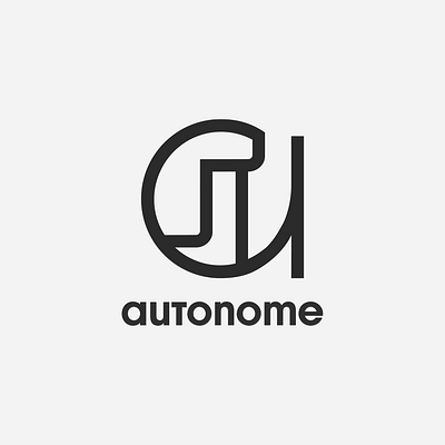 Autonome branding design flat graphic design identity illustrator logo logochallenge minimal vector
