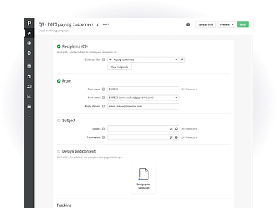 Create an Email Marketing Campaign in Pipedrive app campaign create new crm software desktop email marketing integrated mailigen marketing pipedrive product saas saas app service simple steps straightforward ui ux wizard