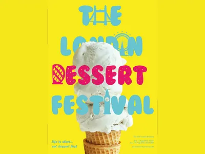 Poster 1 event illustration logo design poster design sweets typography