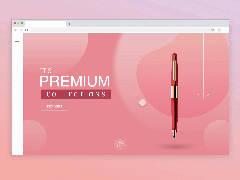 Parallax effect adobexd luxury microinteraction parallax pen tutorial uidesign website