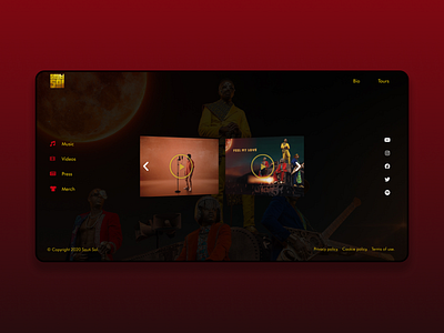 Sauti Sol web design clean design design ui userexperiencedesign userinterface ux webdesign website