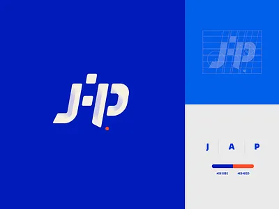 J A P Monogram branding design lettering letters logo vector