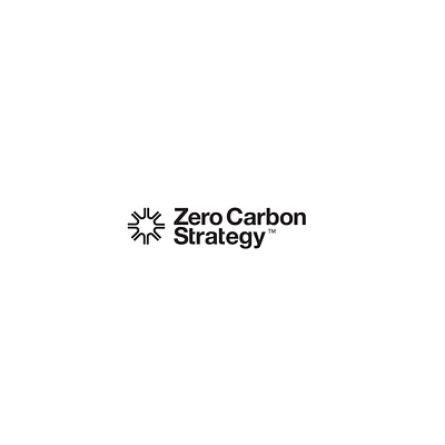 Zero carbon strategy logo logo design