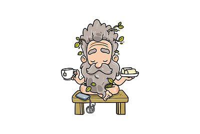 Ascetic Character art artwork ascetic baba beard cartoon character character design concetration design doodle drawing envato envatoelements graphic illustration male spiritual vector yoga