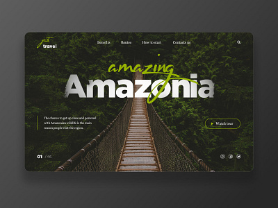 Travel Site - Concept adobe photoshop adobe xd adventure design figma green landing minimalism minimalistic nature travel ui ux web