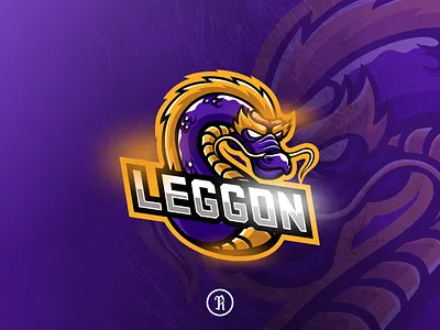Leggon dragon mascot esport logo brand branding cart cartoons character design dragon esport esports game gaming illustration logo mascot purple sport stream streamer twitch vector