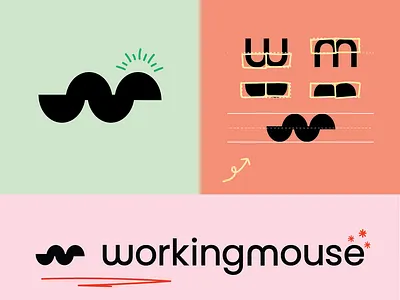 WorkingMouse Logo Design branding design flat graphic design icon illustration logo typography vector