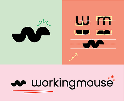 WorkingMouse Logo Design branding design flat graphic design icon illustration logo typography vector