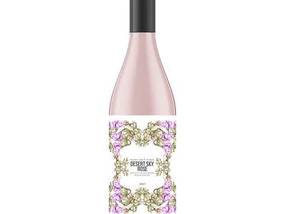 Romantic Wine label alcoholic beverage hand drawn handmade illustration merch design pattern design vintage wedding favor wine bottle wine label wine label design winery
