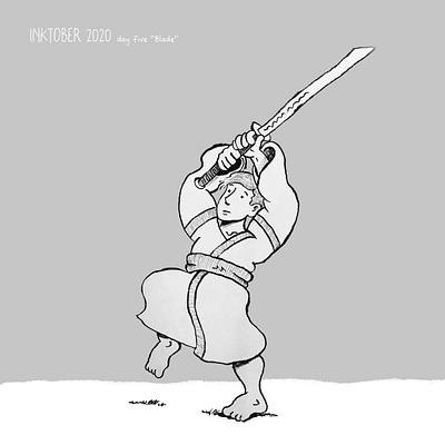 Inktober 2020 ”Blade” blade illustraion inktober2020
