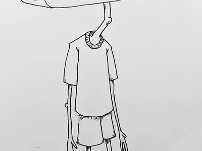 Inktober: radio(head) black cartoon ink inktober inktober2020 radio white