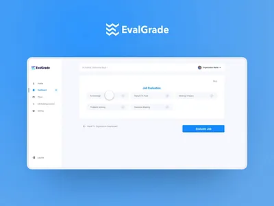 EvalGrade SaaS website animation branding design illustration interface minimal typography ui ux website