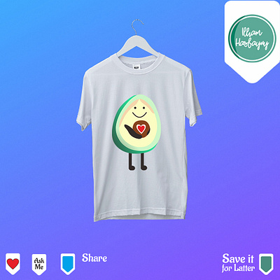 Avocado Funny design illustration t shirt t shirt design t shirt illustration t shirt mockup t shirts