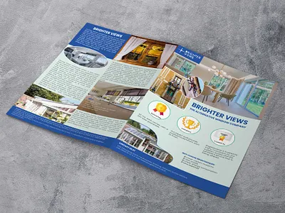 window repair company flyer banner design