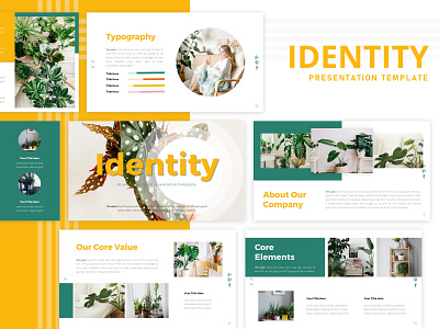 Identity - Brand Guideline PowerPoint Template brand guideline design graphic design powerpoint presentation powerpoint template presentation design presentation template