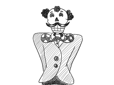 #7 Fancy fancy inktober inktober2020 skeleton