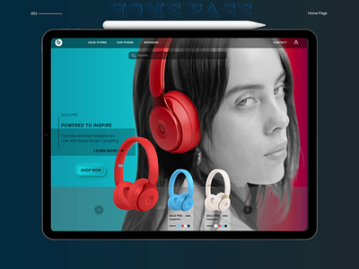 BEATS online store redesign - Website Design aftereffects animation app design illustration prototype uidesign uiux vector webdesign website design xd design