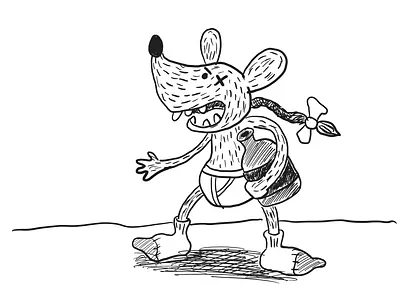 6 Rodent inktober inktober2020 rat rodent tail