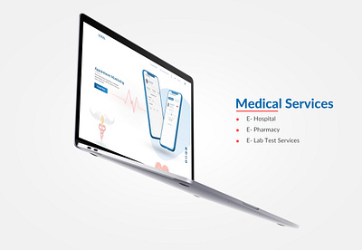 Complete Project of Medical Services abstract brand branding creative flat illustration logo ui uiux ux