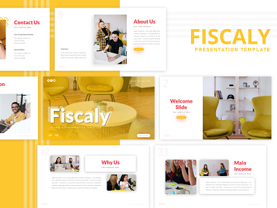 Fiscaly - Finance PowerPoint Template design finance graphic design powerpoint presentation powerpoint template presentation design presentation template