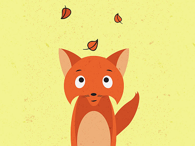 Mr. Fox - autumn animal illustration adobe illustrator animal animal illustration autumn character cute fox graphic art graphic design illustration india leaves vector wild