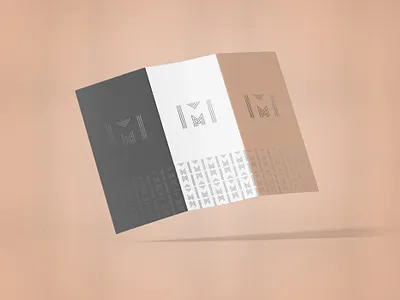 Thin Lines M logomark + pattern brand branding design graphic design lettermark logo logo design logotype minimal vector