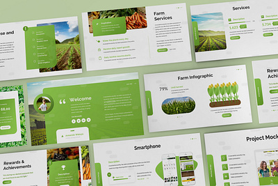 Tirisia – Agriculture Presentation Template abstract agriculture business presentation clean green keynote template lookbook pitchdeck plant powerpoint template presentation simple slides