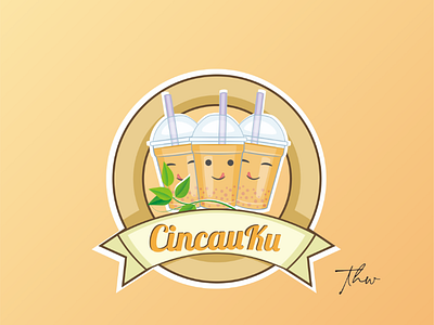 Cincau Ku brand design logo design vector