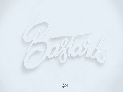 ⭐️Bastrd🗯 graphic graphic desing hand writing lattringy shadow type typographiy white