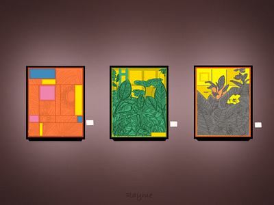 A painting exhibition 2d art atmosphere chinese daily dribbbble dribbble best shot exhibition illustration painting procreate