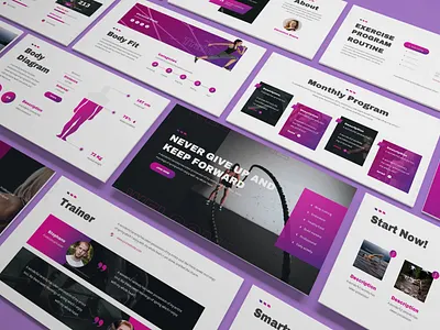 Stamin – Sport Presentation Template business presentation clean keynote template minimal pitchdeck powerpoint template presentation proposal simple slides sport