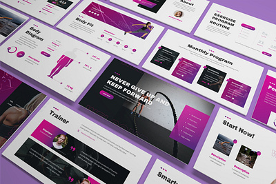 Stamin – Sport Presentation Template business presentation clean keynote template minimal pitchdeck powerpoint template presentation proposal simple slides sport