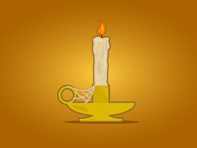 Candle design flat flat design flat illustration flat vector flatdesign illustration illustration design illustrator logo design vector