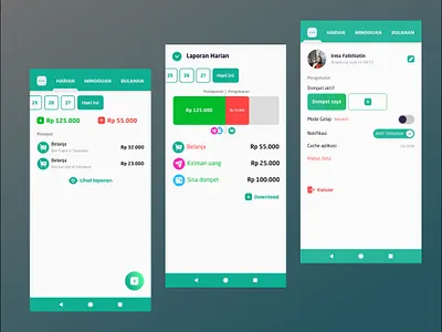 Money Tracker App antirebahan app design designjamcollaboration designleague ngedesaintiapminggu ui uidesign ux uxdesign