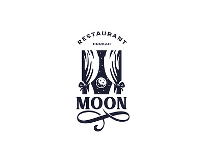 Moon bar hookah logo logodesign moon restaurant restaurant logo