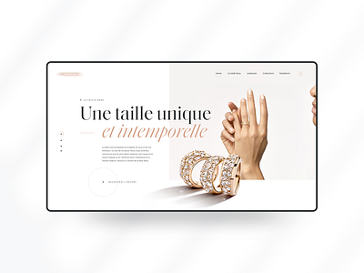 B J X - Lost Project clean clean design header jewelry jewels luxurious luxury minimal webdesign