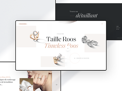 B J X - Lost Project clean design fullscreen hover effect jewels jewlery minimal webdesign