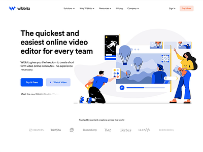 Wibbitz - Animation animation brand cms colors design graphics interaction interface logo lottie motion product design saas typography ui ux video visual identity web design website