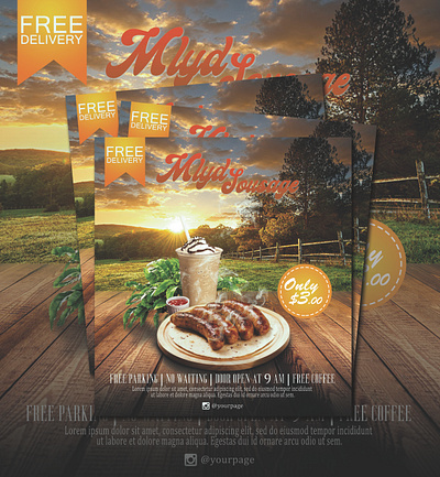 Sosis Bakar banner banner ads branding flyer