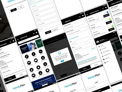 Home service App Design adobe xd adobexd app design ui ux