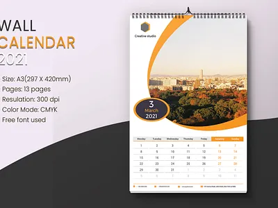 Wall calendar 2021 business calendar calendar 2021 calendar design graphicdesign month new year planner wall calendar year