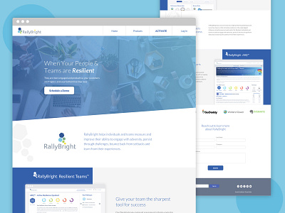 RallyBright website design app branding design ui ux web web design