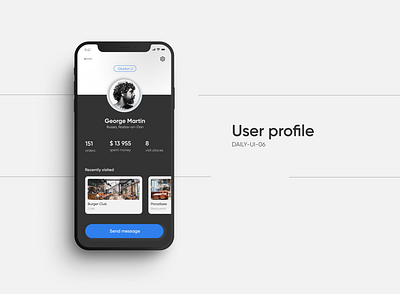 Profile page profile profile design profile page user user profile