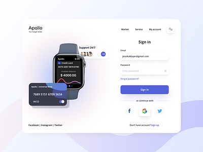 Finance Platform concept app apple apple watch apple watch design budget credit creditcard design finance finance app popular registration registration form sign sign in sign up social media ui uidesign uiux