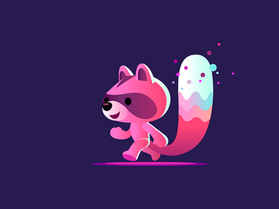 one more adventure animal branding cartoon character colour design fantasy illustration magic mascot nature racoon