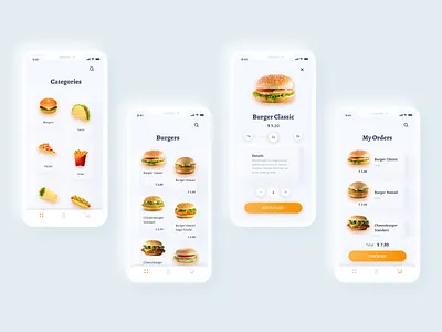 Food Delivery - Mobile App app app design app xd apple delivery delivery app design food app food delivery food delivery app food delivery application food delivery service mobile design mobile ui mobile ux neumorphic ui ux