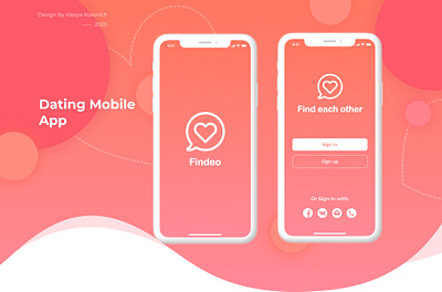 Dating mobile app - Findeo dating app dating logo dating mobile app design interaction design mobile app mobile app design mobile application design mobile design mobile ui mobile ux mobile ux design ui ui design user interface ux ux design