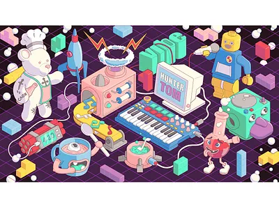 OTRICALA 2020 2020 design 2d 2d art 2d character bear bong character design character illustration design design art illustration illustration art illustrator music rockets vector vector illustration vectorart