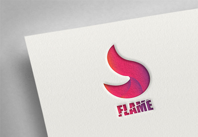 Flame logo color concept creative design ecommerce flame logo graphic design logo red